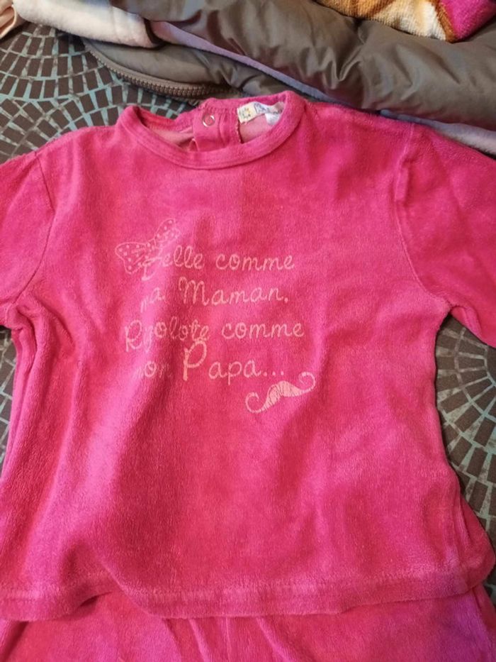 lot de 2 pyjamas fille 24 mois kitchoun - photo numéro 4
