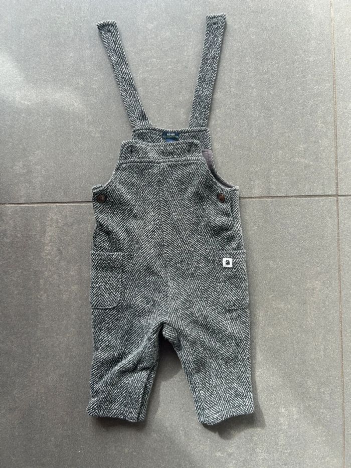 Salopette hiver grise kiabi mixte 6 mois