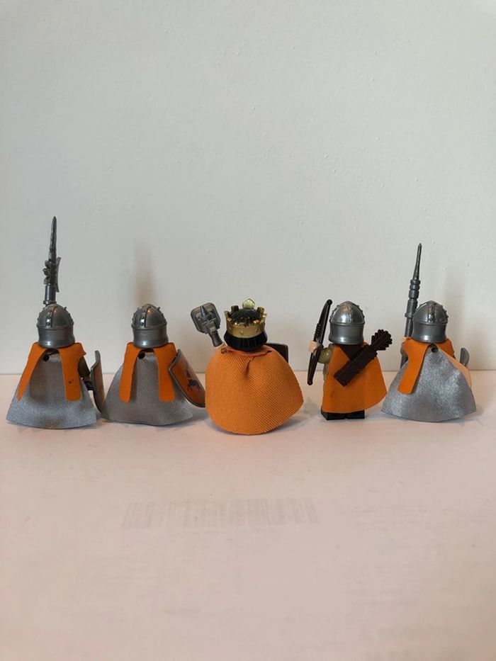 Figurine type lego Roi Stannis Barathéon et 4 soldats game of thrones - photo numéro 7