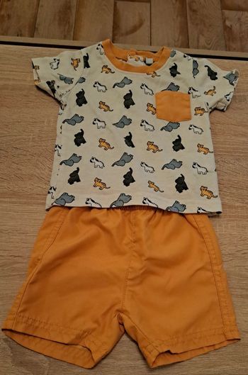 Ensemble été 68 garçon peu porté