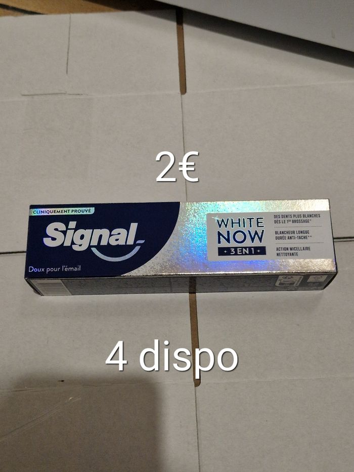 Dentifrice signal white now 3en1