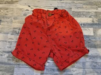 Short rouge encre kiabi 24 mois 2 ans