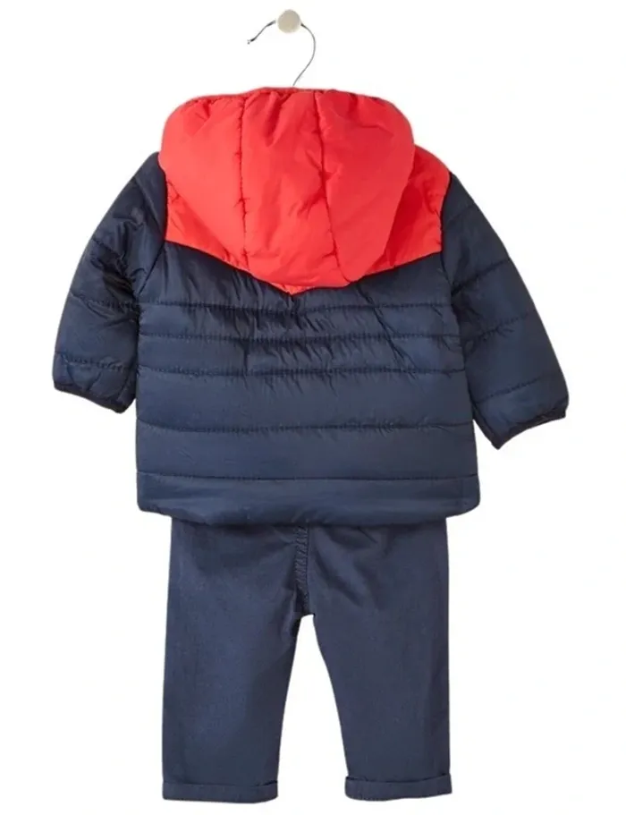 Ensemble lot 3 pièces Lee Cooper blouson capuche jeans t-shirt neuf garcon 6 mois - photo numéro 3