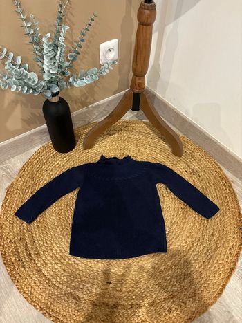 Pull bleu marine fille 12 mois