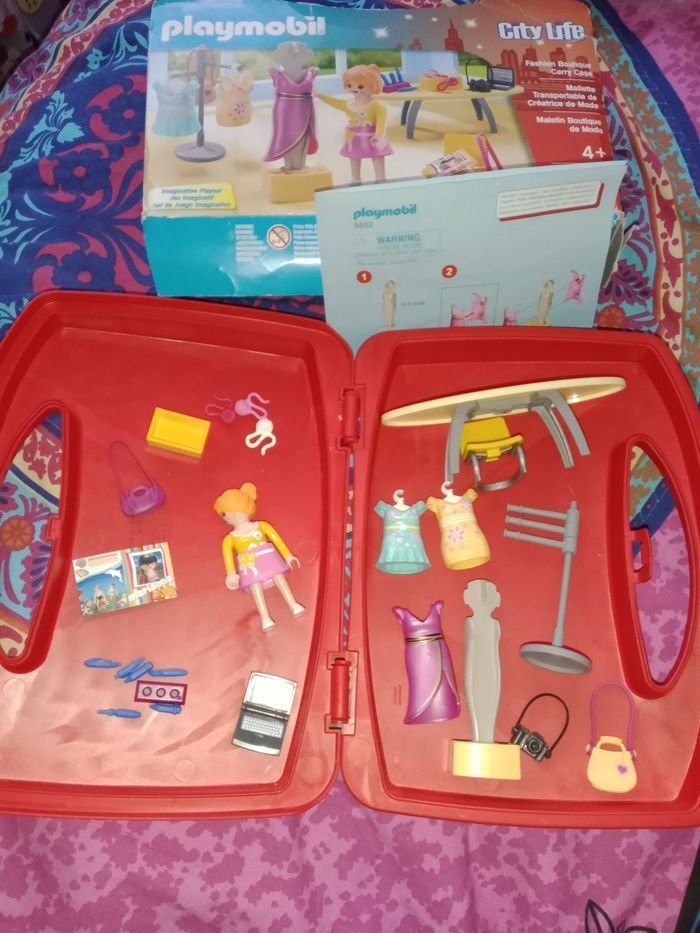 Valisette malette transportable créatrice de mode Playmobil 5652 COMPLÈTE - photo numéro 3