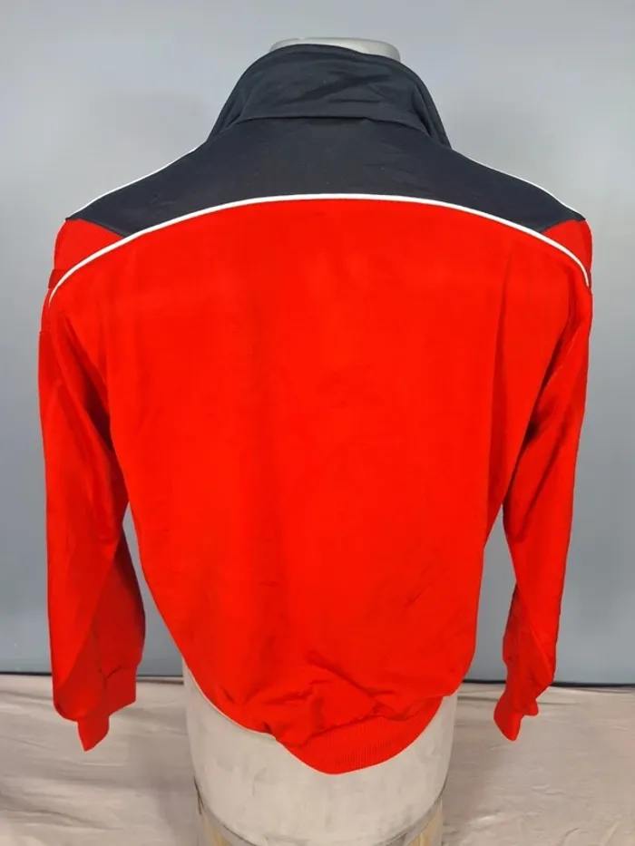veste légère / Track jacket adidas vintage - bleu foncé et rouge - année 2007 brodé (460) - photo numéro 9