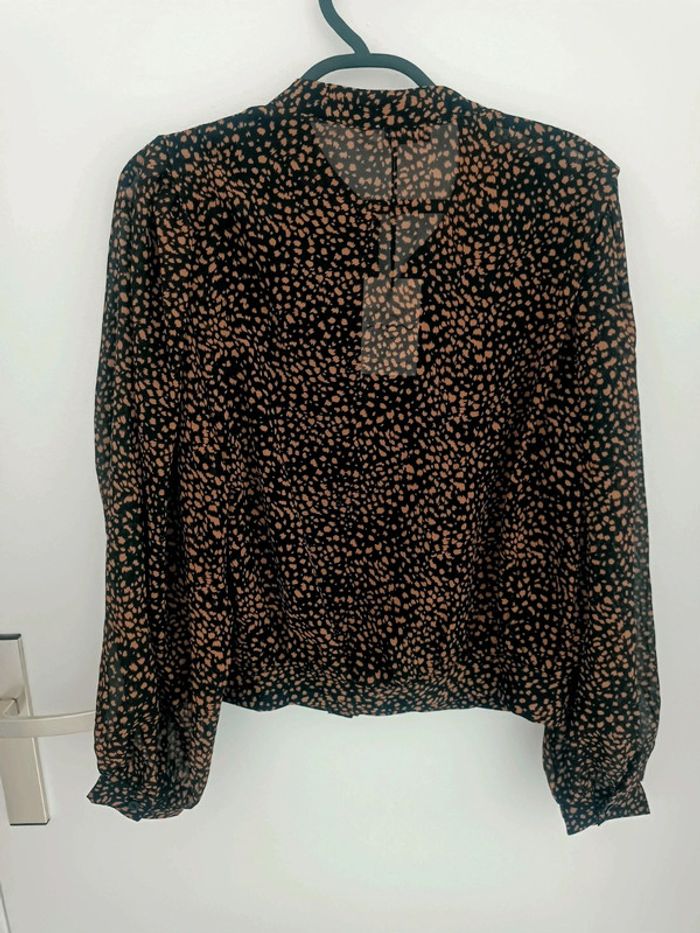 Chemisier blouse motif tacheté Taille M/L Neuf avec étiquette - photo numéro 3