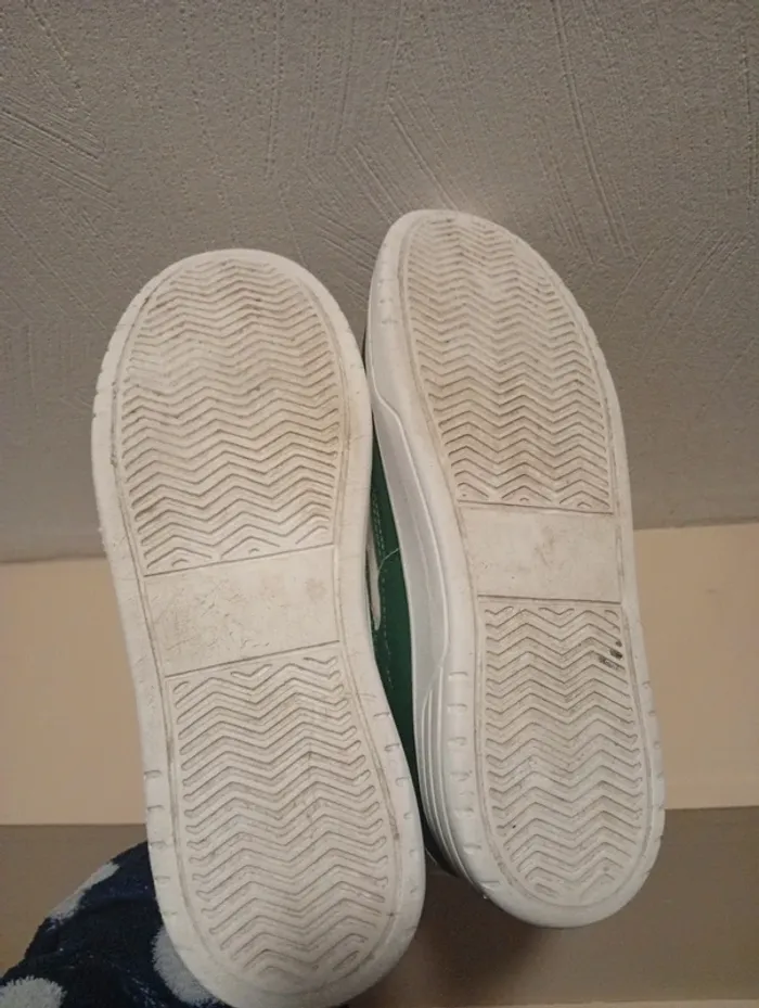 Chaussures basket blanc - vert - Pointure 36 - photo numéro 2