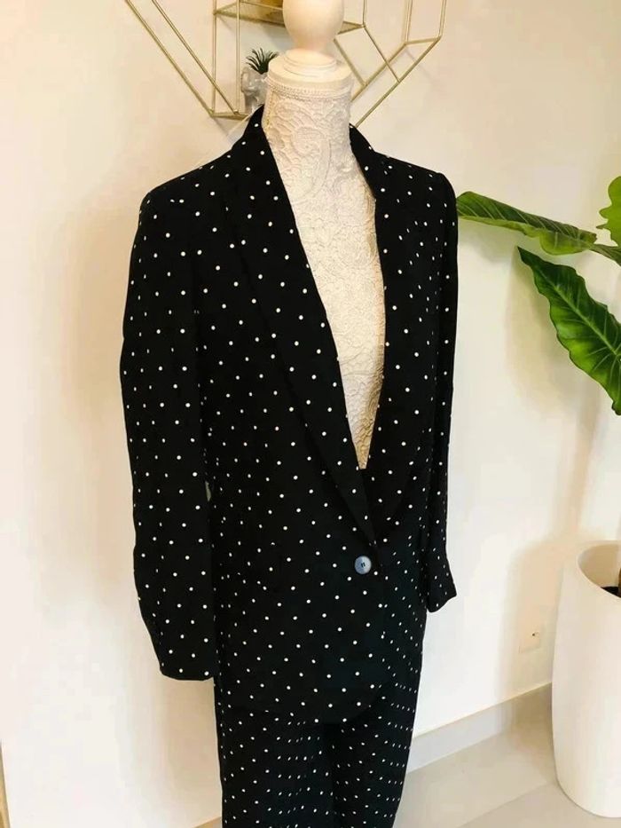 Ensemble tailleur pantalon / blazer neuf Zara taille S - photo numéro 4