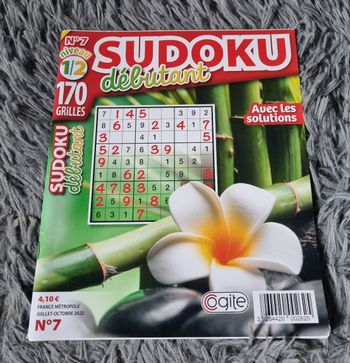 Livre de jeu Sudoku  (débutant) niveau 1-2 (170 grilles)