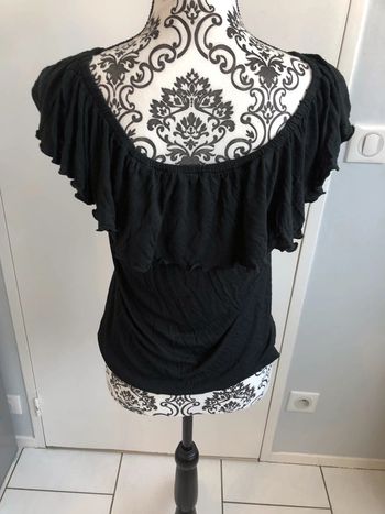 Haut noir épaules nues Best Mountain taille M