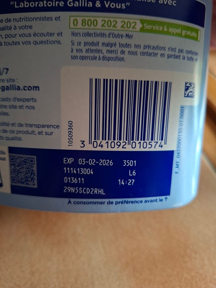 Lait en poudre Gallia 3 dès 12 mois - photo numéro 2