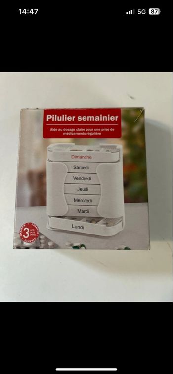 Pilulier semaine