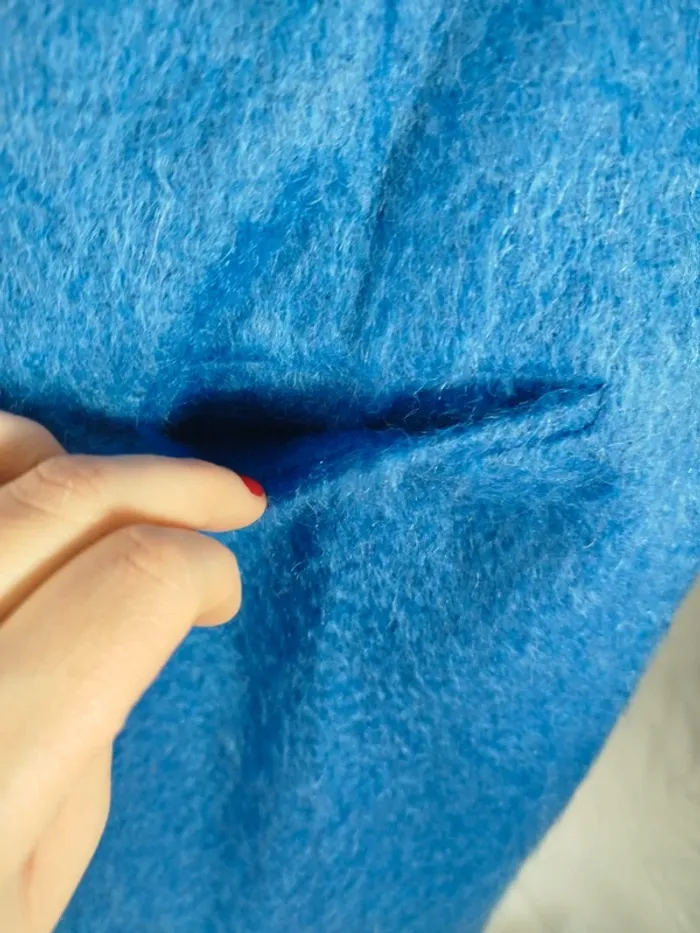 Jupe en laine bleu ciel MaxMara T40 - photo numéro 4