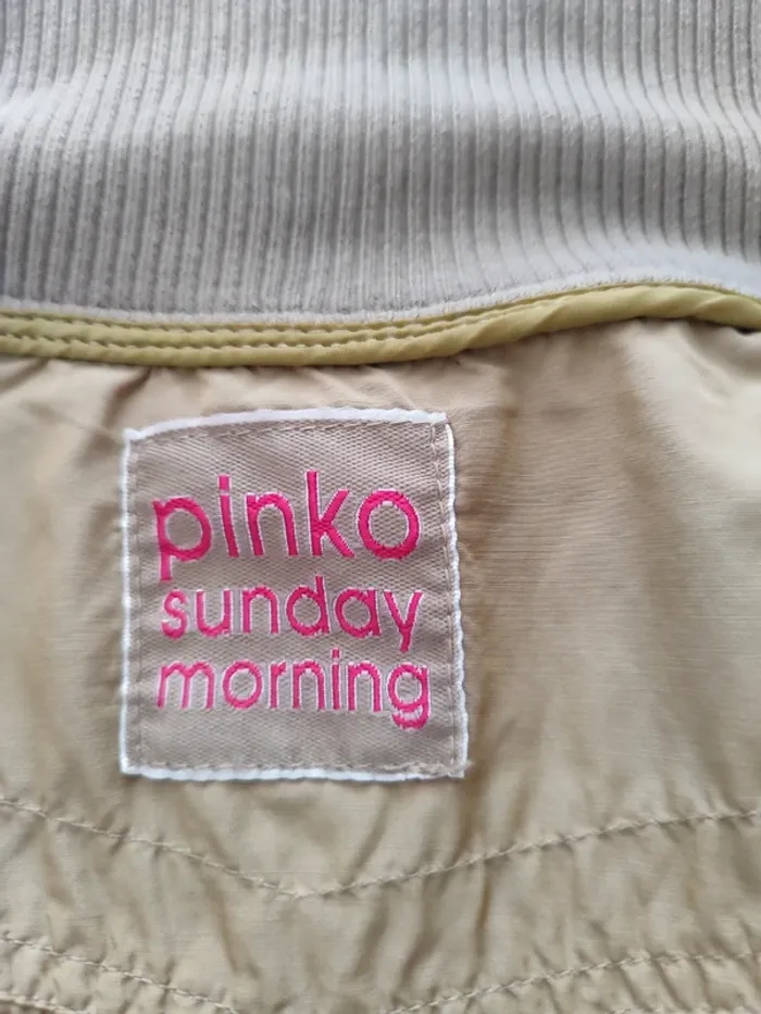 Blouson aviateur Pinko kaki Taille 40 - Parfait pour un look tendance ! - photo numéro 3