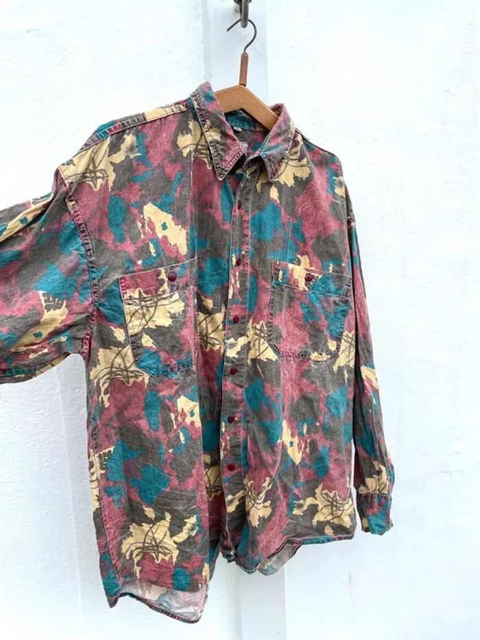 Chemise vintage multicolore - photo numéro 3