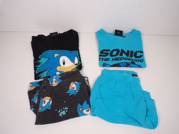 Pyjamas été - Manches courtes - Sonic - 8/9 ans  (C2)