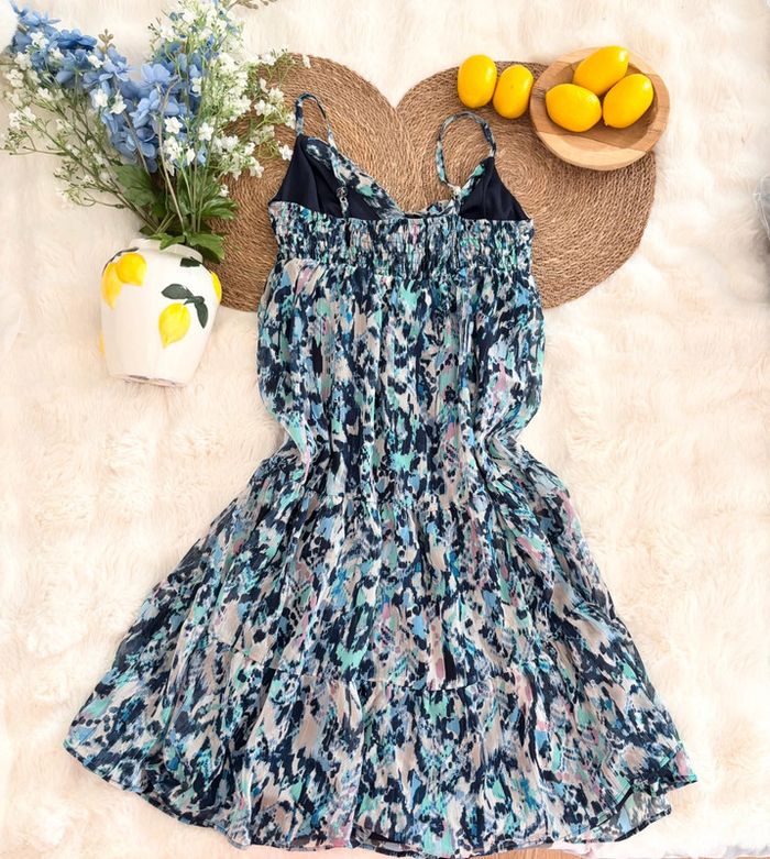 Robe Riu Paris bleue à motifs taille 38 - photo numéro 6