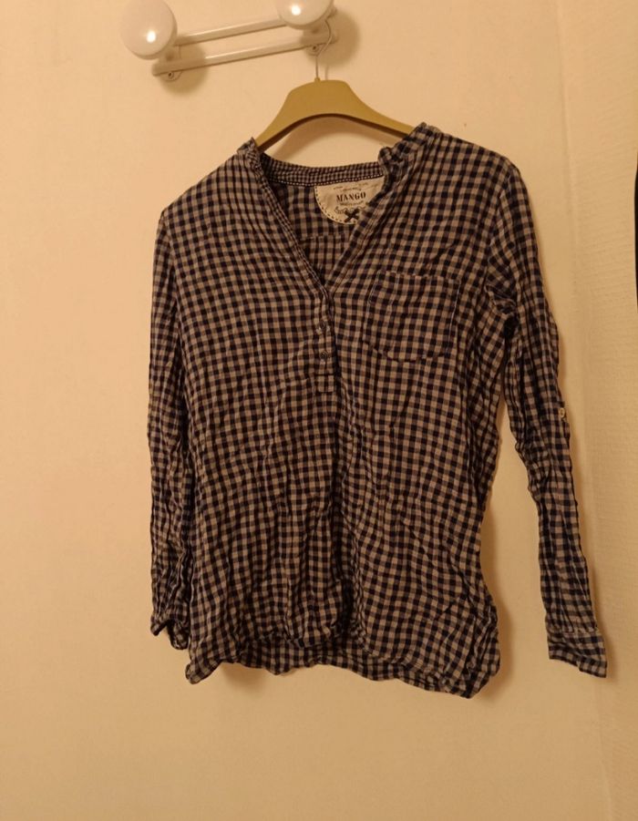 Chemise à Carreaux MANGO S
