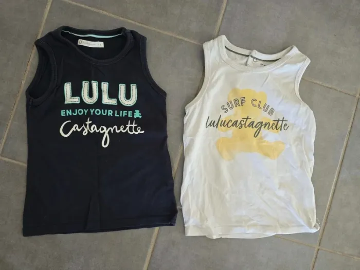 Lot de 2 debardeurs lulu castagnette