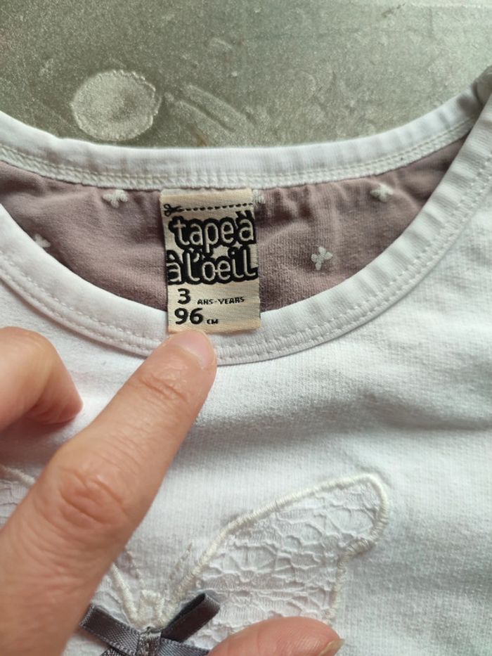 Pyjama en coton 3 ans fille tape à l'oeil - photo numéro 5