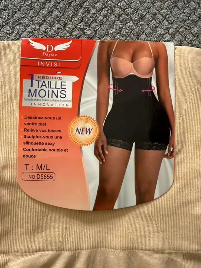 Culotte gainante  ventre plat, relève les fesses, silhouette sexy beige - photo numéro 2
