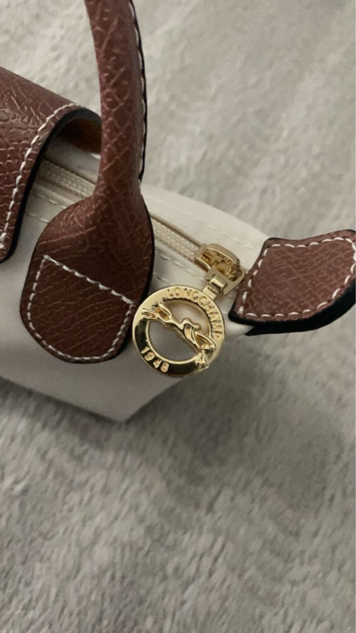 Sac à main LongChamp mini blanc - photo numéro 4