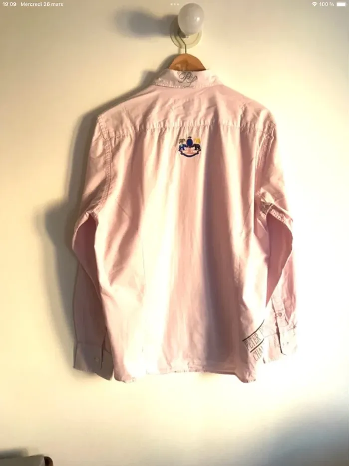 Chemise homme Peter Polo rose taille L - photo numéro 7