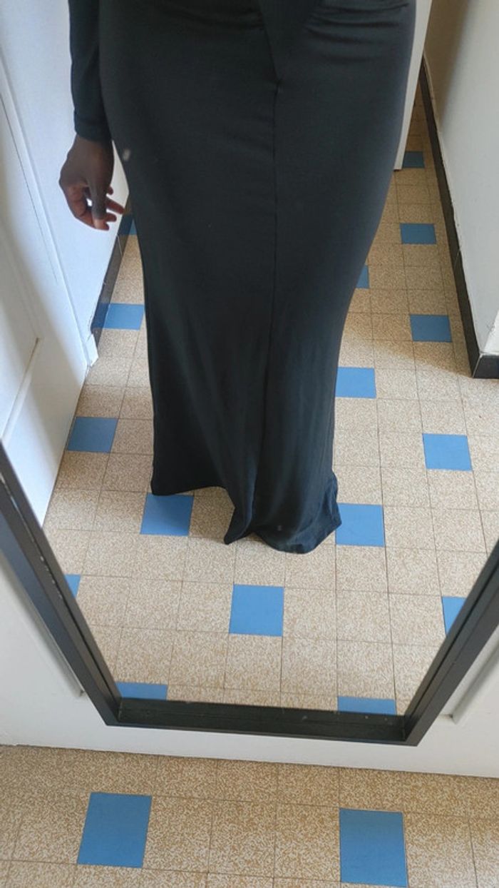 Magnifique robe longue manche longue coupe sirène - photo numéro 4