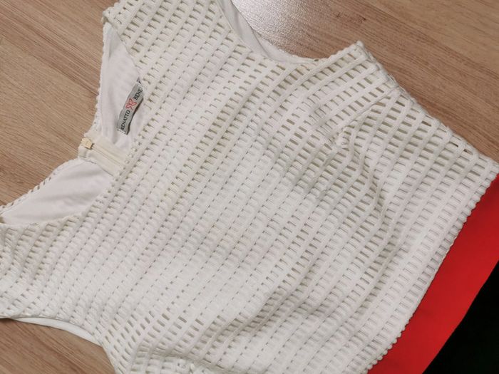 Robe trapèze blanc et noir Renatto Bene - photo numéro 8