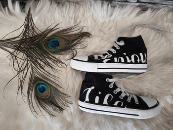 🖤 Jolie paire de baskets montantes noires et blanches pointure 31 🖤