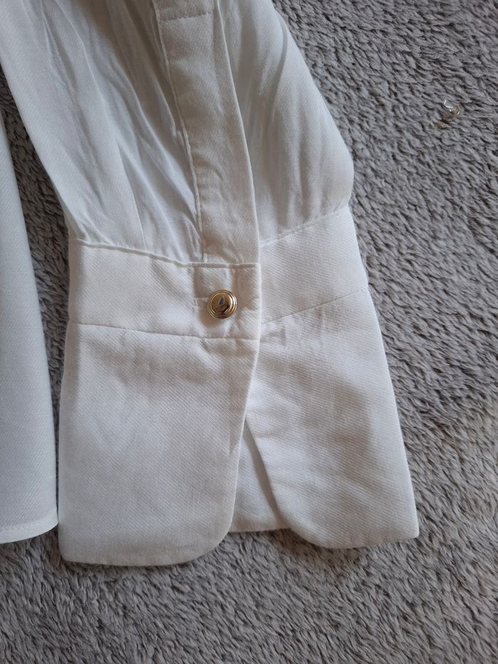 Blouse Massimo Dutti t.36-38 coton/soie quasi neuve, dimensions disponibles - photo numéro 4