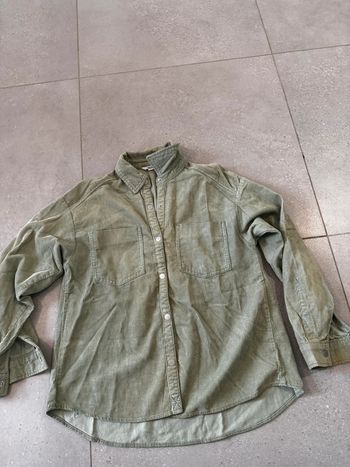 Veste chemise taille XS verte Zara, très bon état