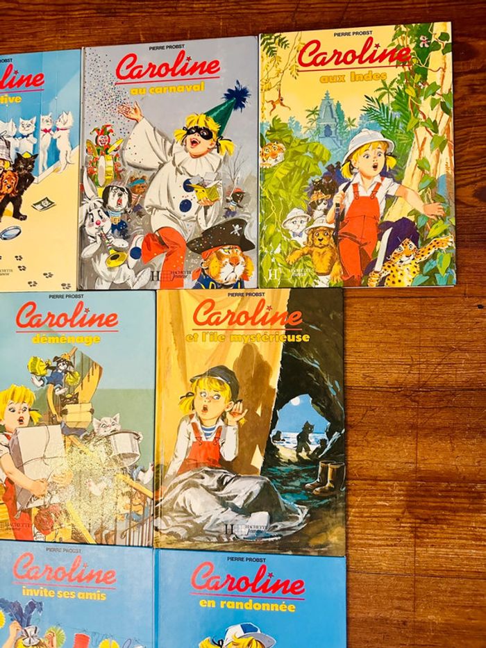 Lot de 7 bd Caroline livres albums Hachette vintage Pierre Probst - photo numéro 3