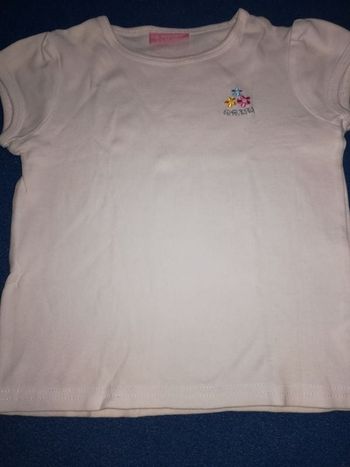 Tee-shirt manches courtes fille 3/4ans