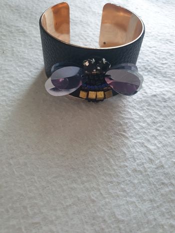Bracelet papillon noir