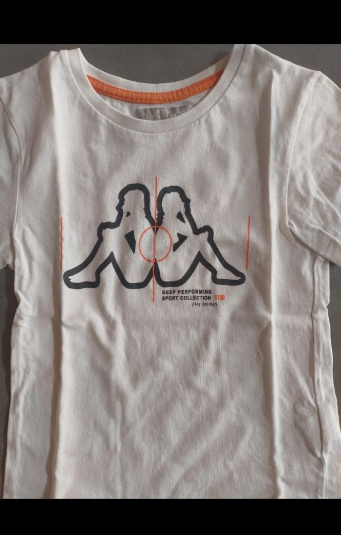 Ensemble short et tee-shirt 6 ans Kappa, parfait état - photo numéro 3