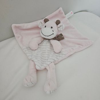 Doudou vache rose nicotoy 