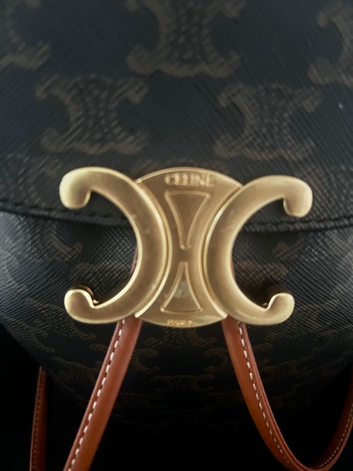 Sac à dos Céline marron et camel neuf - photo numéro 2