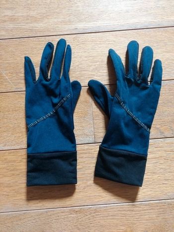 Gants bleu marine et noir taille 7,5