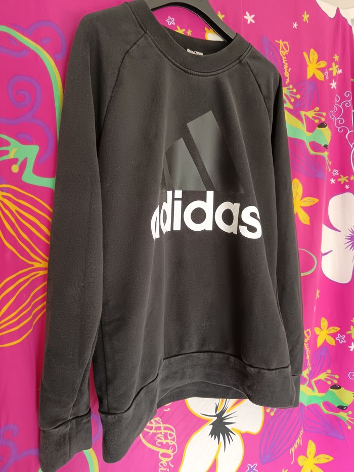 Sweat adidas noir et blanc L - photo numéro 2