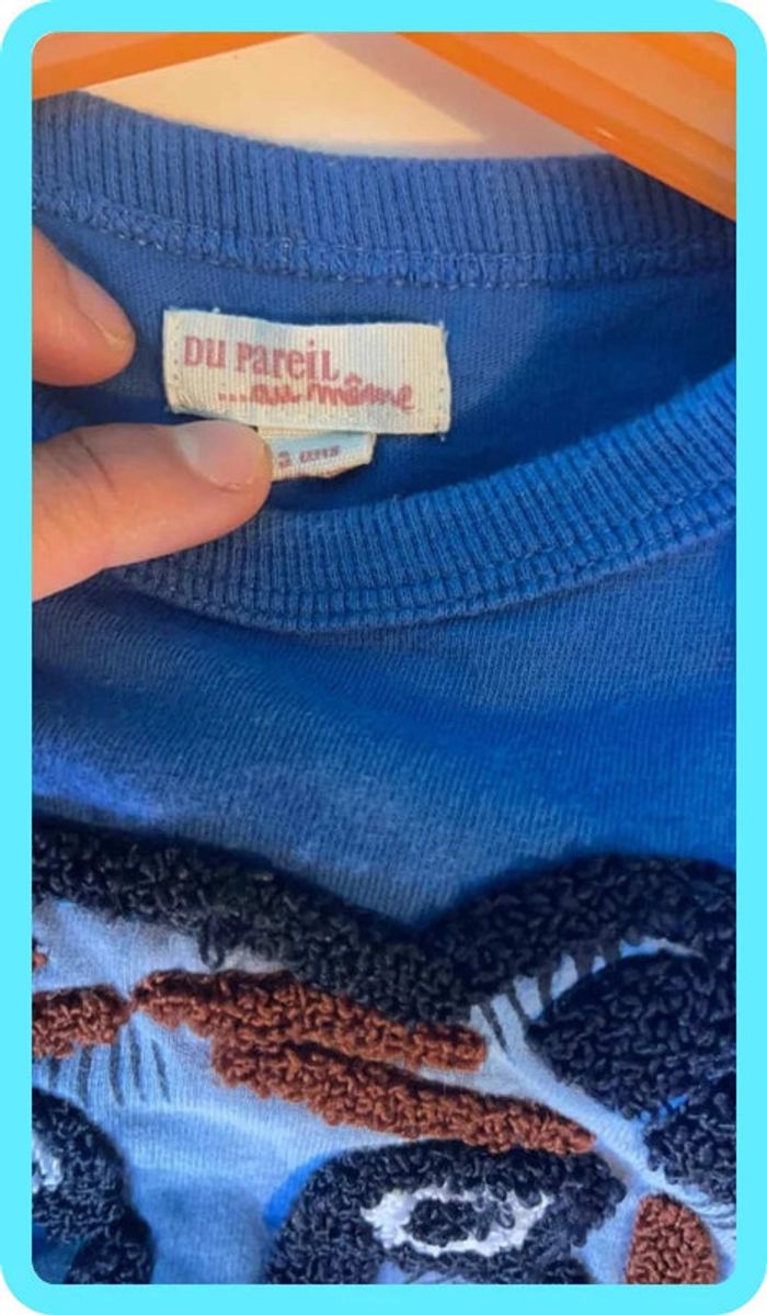 Joli t-shirt manches longues 3 ans DPAM - photo numéro 3