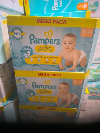 Pampers premium taille 3 2 cartons