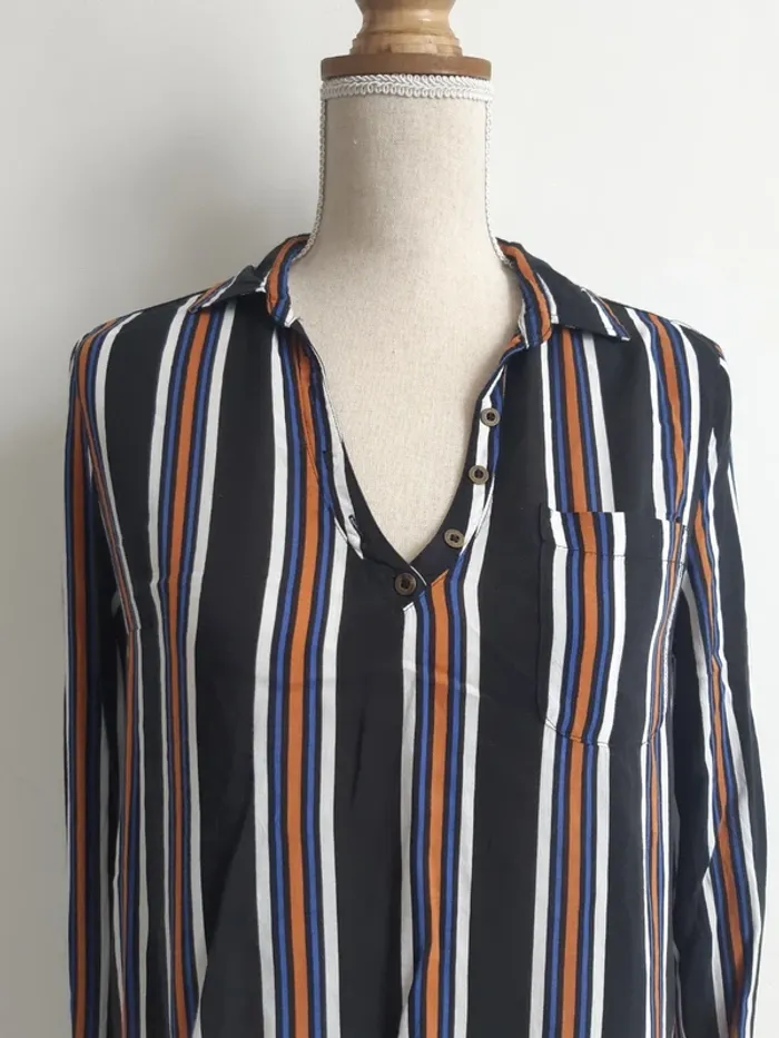 Blouse rayée manches longues Bonobo T38 - photo numéro 2