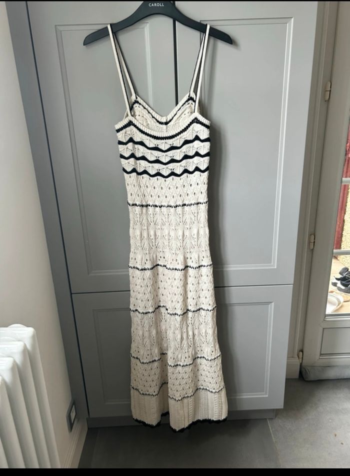 Robe longue crochet Zara - photo numéro 4