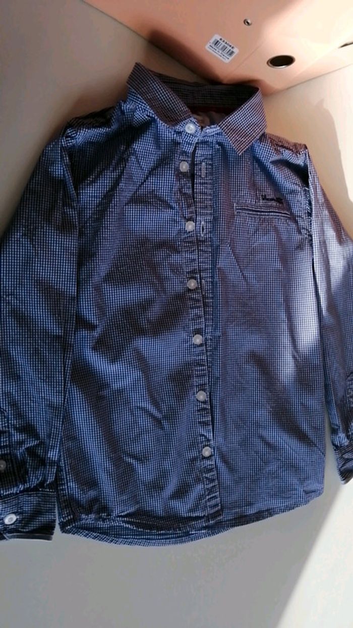 Chemise petits carreaux okaidi