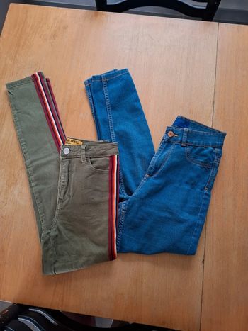 Pantalon jennyfer kaki et bleu