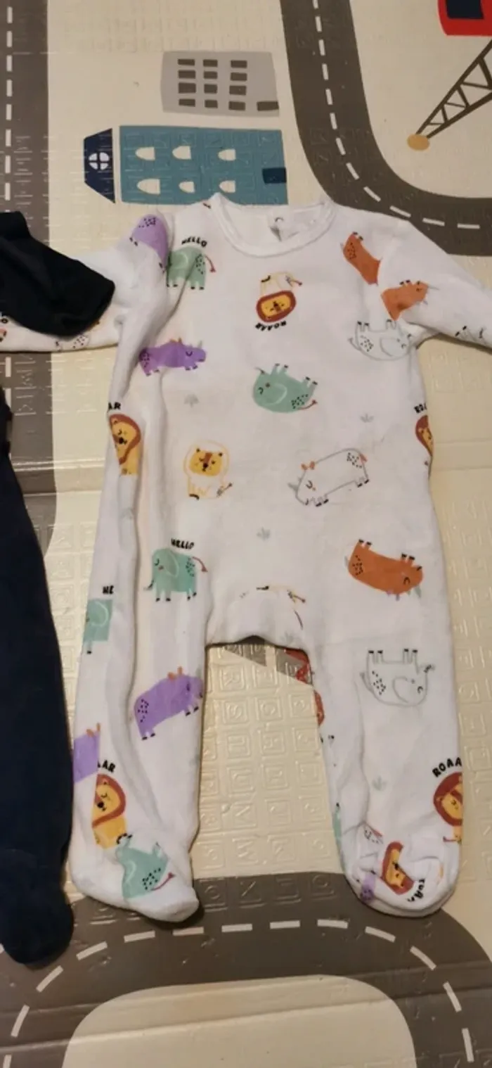 Lot de 2 pijamas velours - photo numéro 2