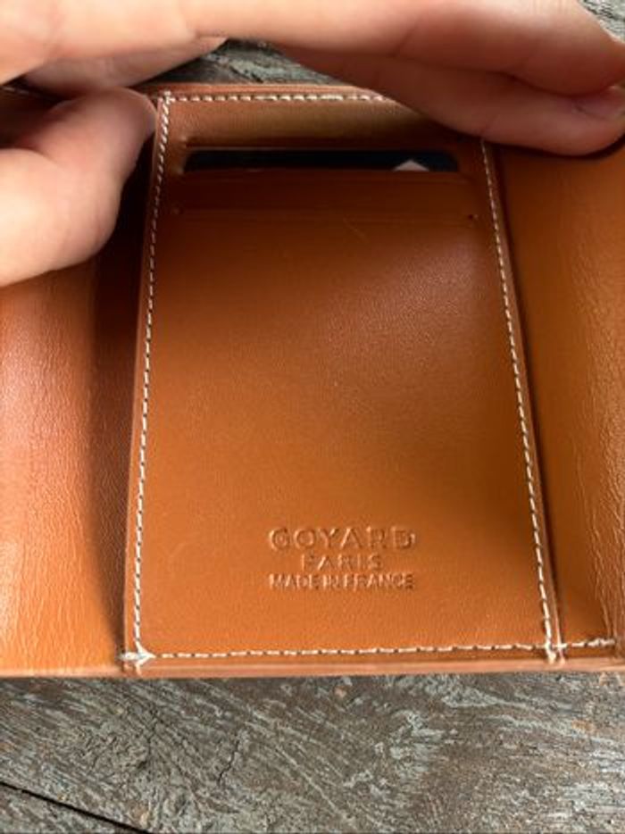 porte-monnaie Goyard en cuir, noir - photo numéro 5