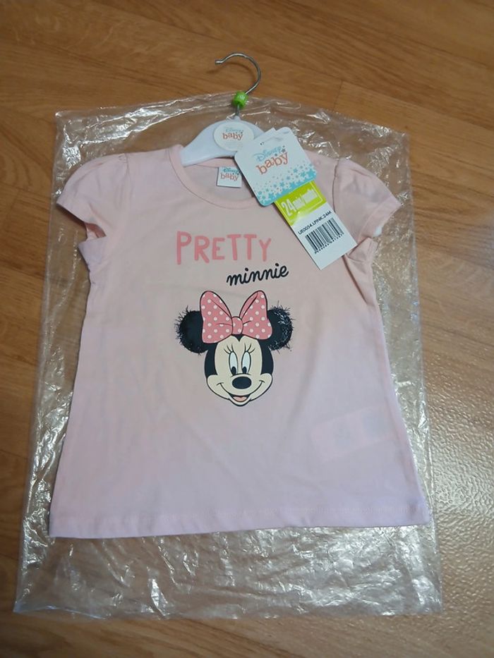 T-shirt pretty minnie taille 24 mois